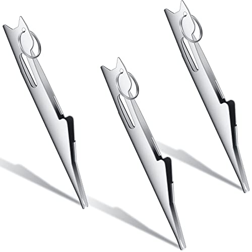 Fishing Knot Tying Tool - 3 Pcs Quick Tie Fly Angler Accessories - Silver