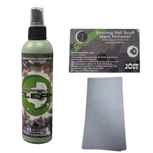 Bowling Ball Cleaner Kit - Strong Formula, Surface Rejuvenation & Performance Boost