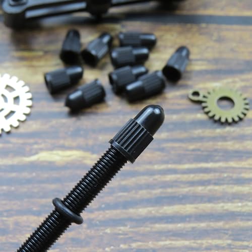 Bicycle Presta Valve Caps - 10-Pack Protective Dust Covers for Bike Tires