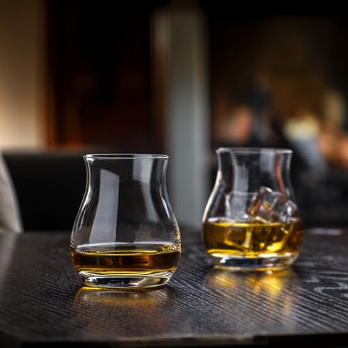 GlenCairn Whiskey & Gin Mixer Glass Set of 6 Lead-Free Crystal Barware