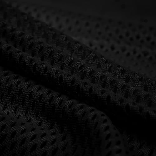 EALER Medium Black Mesh Football Practice Jersey Athletic Sports Uniform