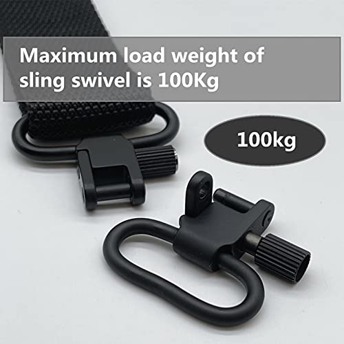 Metal Gun Sling Swivels Attachment Clips - 2 Pcs, 1 Inch