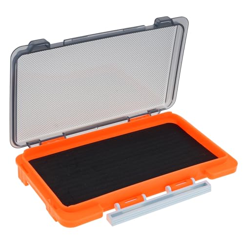 Fishing Tackle Box with Slit Foam Insert - 6.8"x3.8"x0.8" - Orange