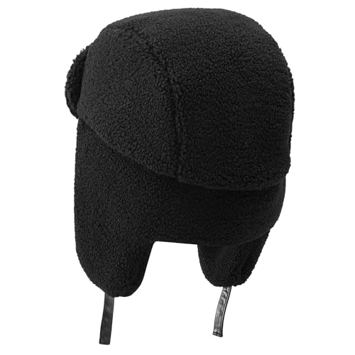 Faux Alpaca Wool Trapper Hat for Men & Women - Grey