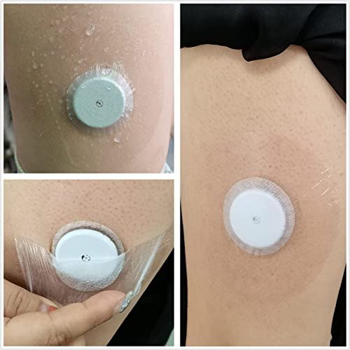 40 Pack Waterproof Clear CGM Sensor Covers - 14 Day Use
