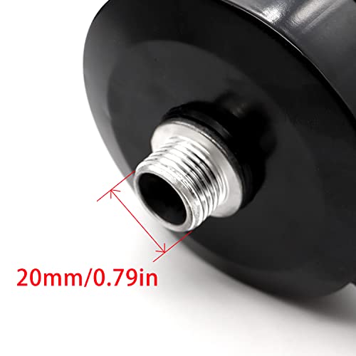 1/2" PT 20mm Thread Air Compressor Silencer Intake Filter Sound Muffler with a Replacement Element H-076