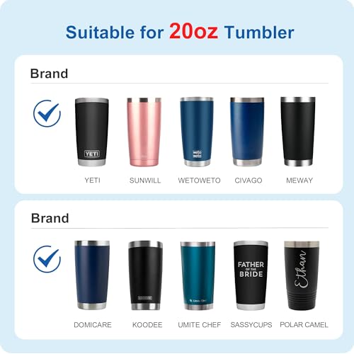 20oz Tumbler Lid - Replacement for Yeti & RTIC - Black 1 Pack