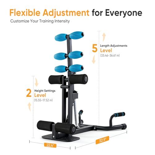 Adjustable Deep Squat Machine for Home Gym - 300 lbs Capacity