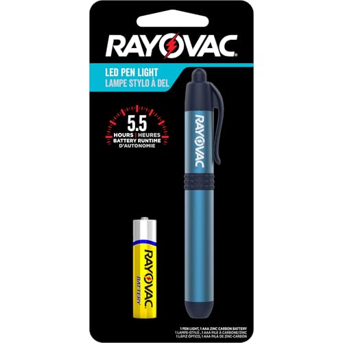 LED Pen Light Flashlight with Pocket Clip - Aluminum Slim Design