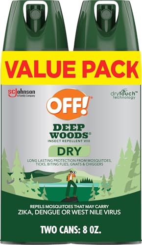 Deep Woods Insect Repellent Aerosol - Non-Greasy Bug Spray, 4 Oz (Pack of 2)