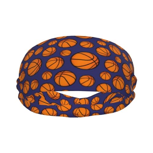 Sports Sweatband Headbands for Women & Men - Black