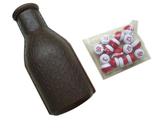 Plastic Tally Shaker Bottle for Kelly Pool - 1 Bottle & 16 Peas