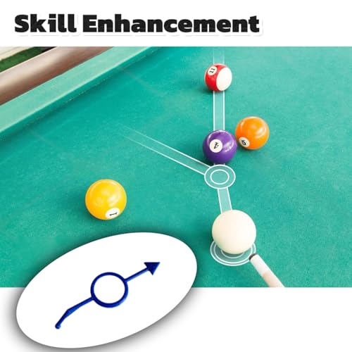 Billiards Aiming Aid Trainer for Children - 3 Blue 1.5" & 3 Pink 0.98" Balls