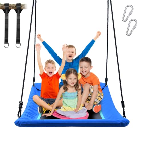 60" Skycurve Tree Swing for Kids and Adults - Blue, 700lb Capacity