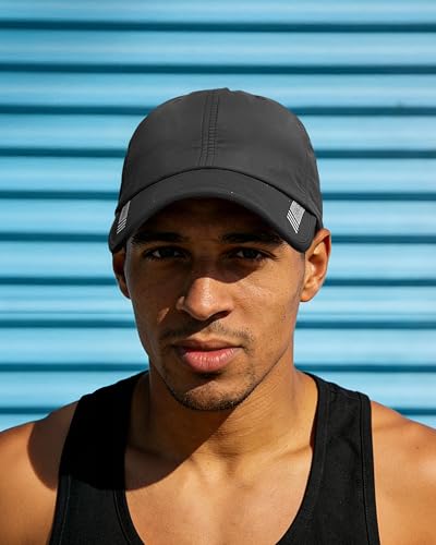 Croogo Men's One Size Black Quick Dry Sun UPF 50+ Baseball Cap