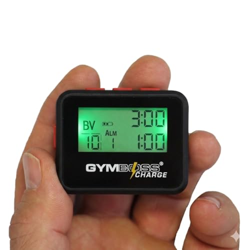 Interval Timer and Stopwatch - Black/Red
