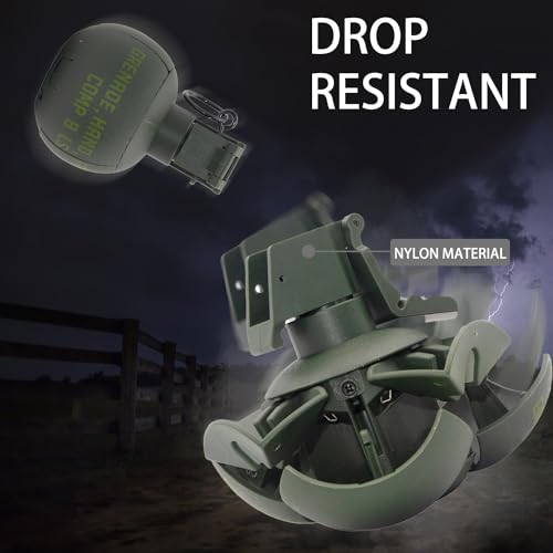 M67 Tactical Grenade Airsoft Toy - Green Pull Ring Prop for Ages 14+