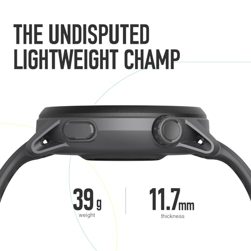 GPS Sport Watch for Running & Cycling - Black Silicone