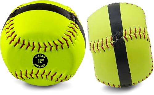 Bownet 4 Seams Spin Softball Training Ball for Pitching & Spin Control