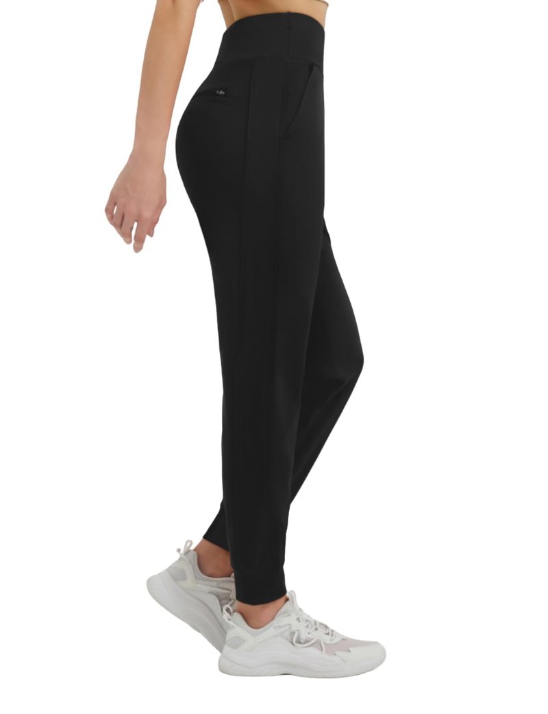 baleaf Women's Fleece Lined Joggers Pants Winter Warm Water Resistant High Waisted Thermal Running Hiking Pants with Pockets Black L