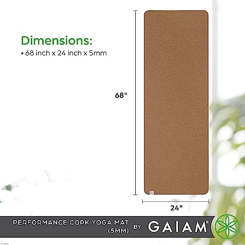 Cork Yoga Mat - Eco-Friendly Non-Slip 5mm Exercise Mat for Yoga & Pilates