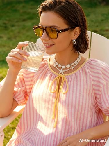 Retro Aviator Sunglasses UV400 Tortoise Brown/Yellow