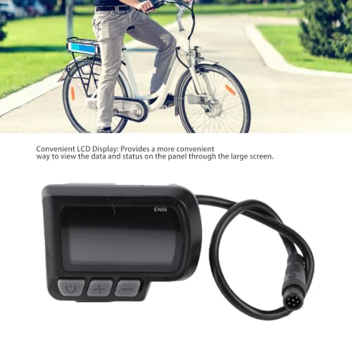LCD Electric Bike Display Meter for 22.2mm Handlebar - 24V 36V 48V 60V