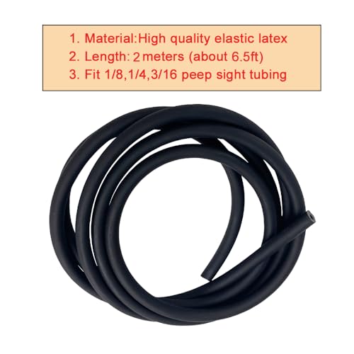 Replacement Rubber Peep Sight Tubing - 6.5FT for Compound Bow