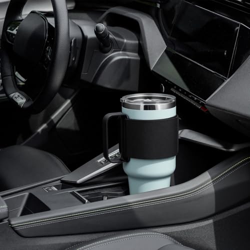 Beautyflier Adjustable Tumbler Handle for 20-64oz Cups (Black) fits YETI/Rambler, RTIC, Ozark Trail