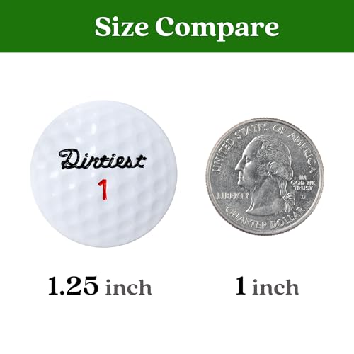 Funny 3D Golf Ball Marker with Magnetic Hat Clip - Unique Golf Gift