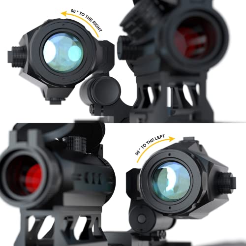 3X Red Dot Magnifier with Adjustable Flip-to-Side Mount