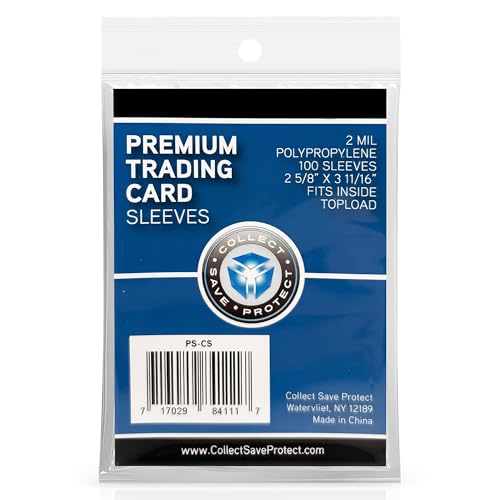 100 Premium Penny Sleeves for Standard Trading Cards – 2mil Ultra-Clear