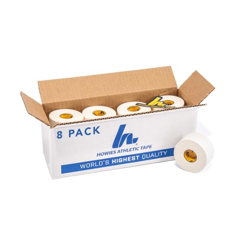 Howies Athletic Tape 1.5"x15yd White - 8 Pack Pro-Grade Sports & Medical Wrap