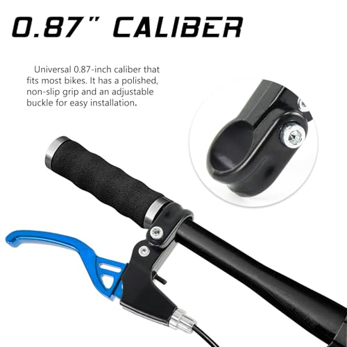 V-Type Bike Brake Set - Front & Rear MTB Brakes, Blue - 1 Pair