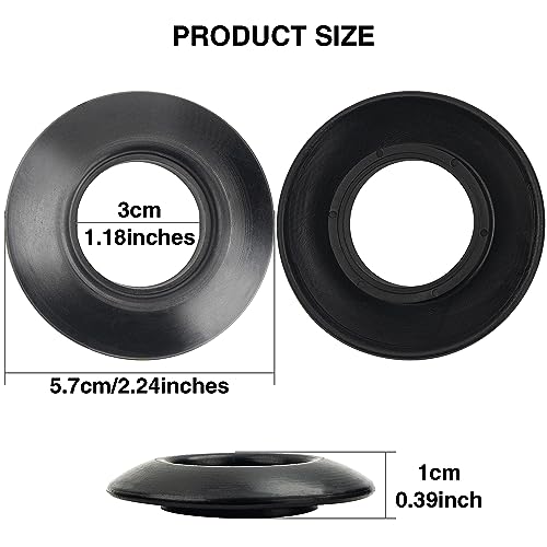 Universal Kayak Paddle Drip Rings - 6 Pack Rubber Canoe Paddle Accessories