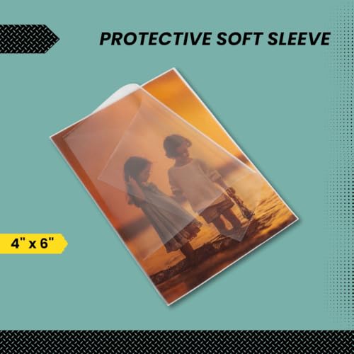 4x6 Photo Sleeves - 100 Pack for Postcards & Pictures