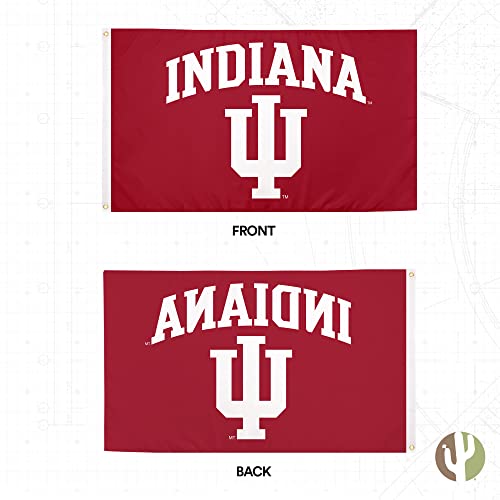 Indiana University Hoosiers Flag - 3x5 Ft Red, Single-Sided