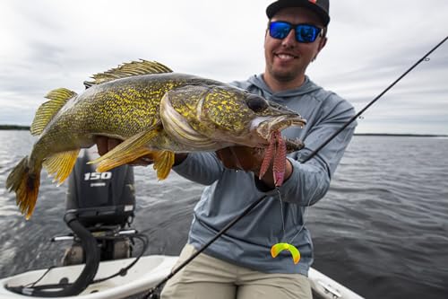 Eye Candy Leech Lure - 4.25" Floating Soft Plastic for Walleye - Natural Core