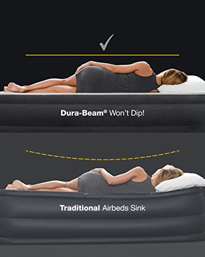 Dura-Beam Standard Downy Air Mattress - Twin Size 10in Height