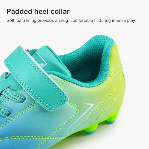 Stelle Kids Soccer Cleats - Outdoor Training & Match Shoes, Big Kid Prism Pop
