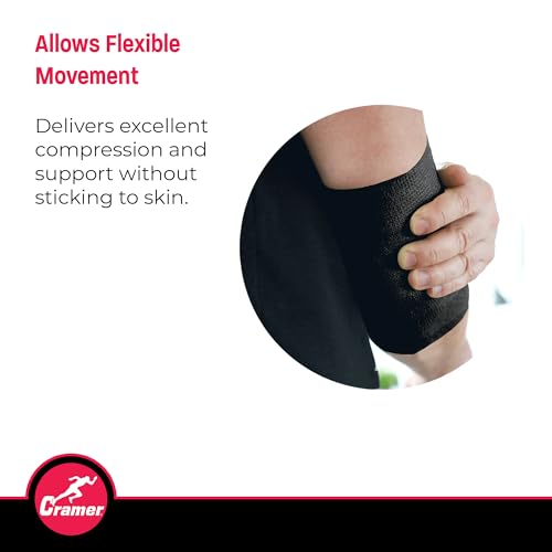 Eco-Flex Self-Stick Stretch Tape - Black, 2" x 5 Yards