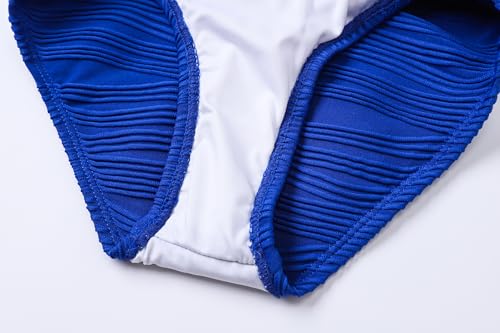 One Piece Swimsuit with Cover Up Set for Girls - Dark Blue, Size 11-12