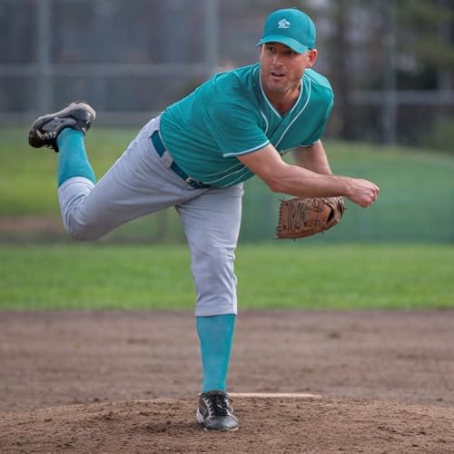 Zhanmai Teal Youth Baseball Belt & Socks Combo
