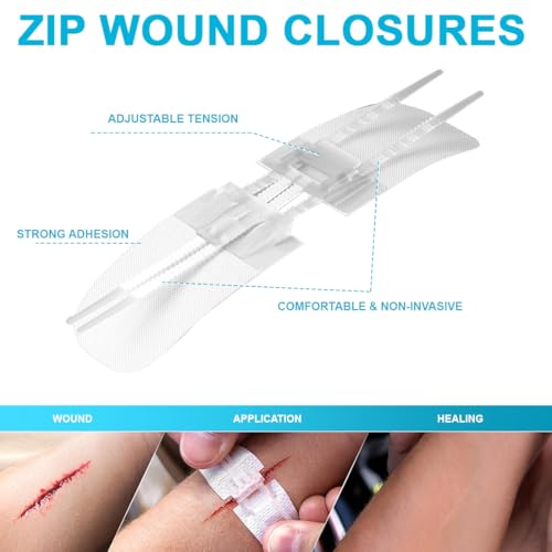 Sterile Wound Closure Strips - 5PCS First Aid Adhesive Bandages