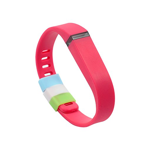 20Pcs Protective Silicone Fastener Rings for Fitbit Flex - Mixed Color