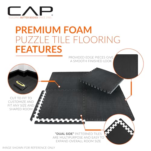1-Inch Thick EVA Interlocking Foam Tiles - 6 Tiles (24 SQ FT)
