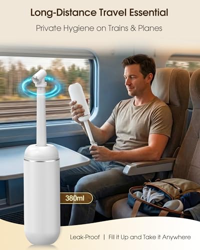 Portable Bidet for Travel - 380ml Handheld Peri Bottle