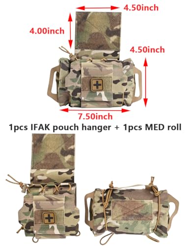 SABADO CP Quick Deploy IFAK Pouch with Med Roll Carrier – Hypalon Handle, 2-Piece