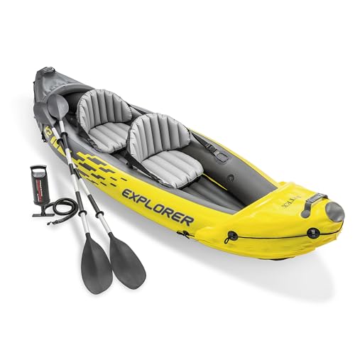 Explorer K2 Inflatable Kayak Set for 2 - Includes Oars & Pump