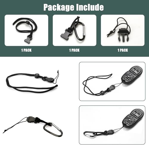 Trolling Motor Lanyard with Carabiner for Minn Kota i-Pilot Remotes